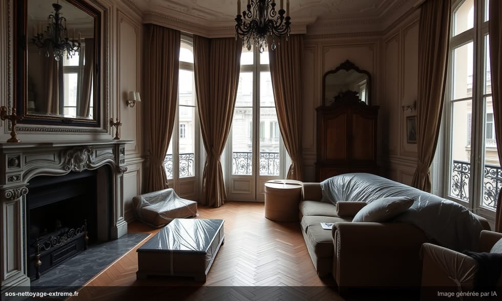 Vider un appartement haussmannien après une succession à Paris