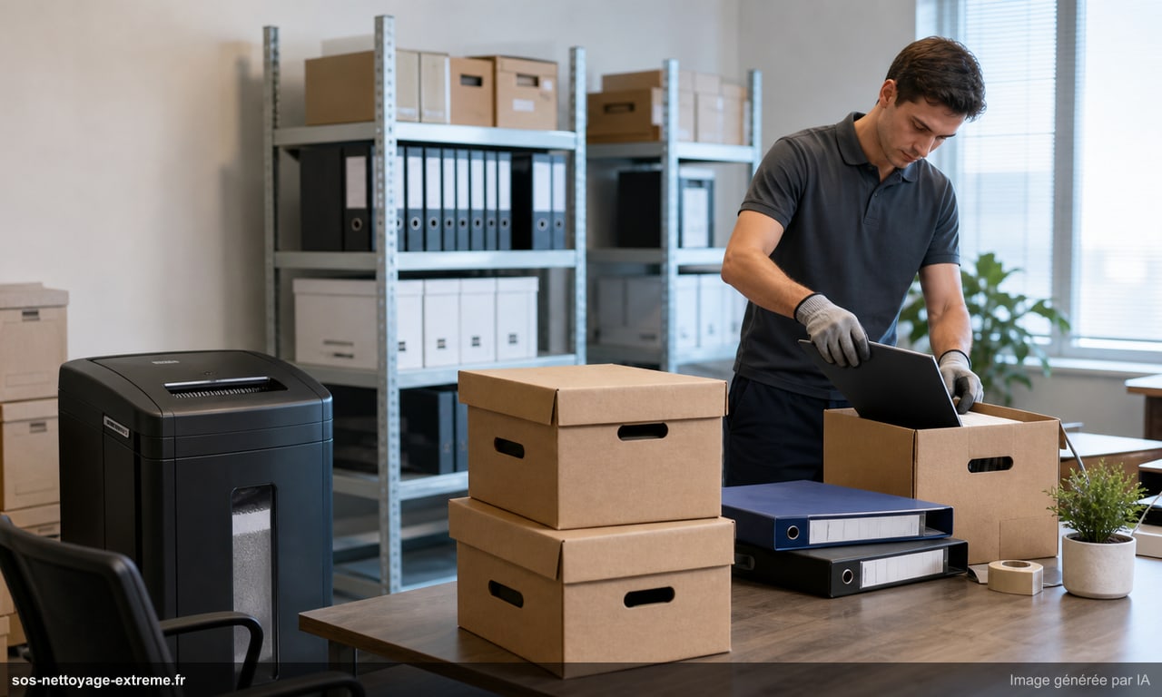 Débarras d'archives en cessation d'activité : guide