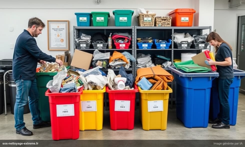 Débarras de local commercial : obligations et tri 5 flux