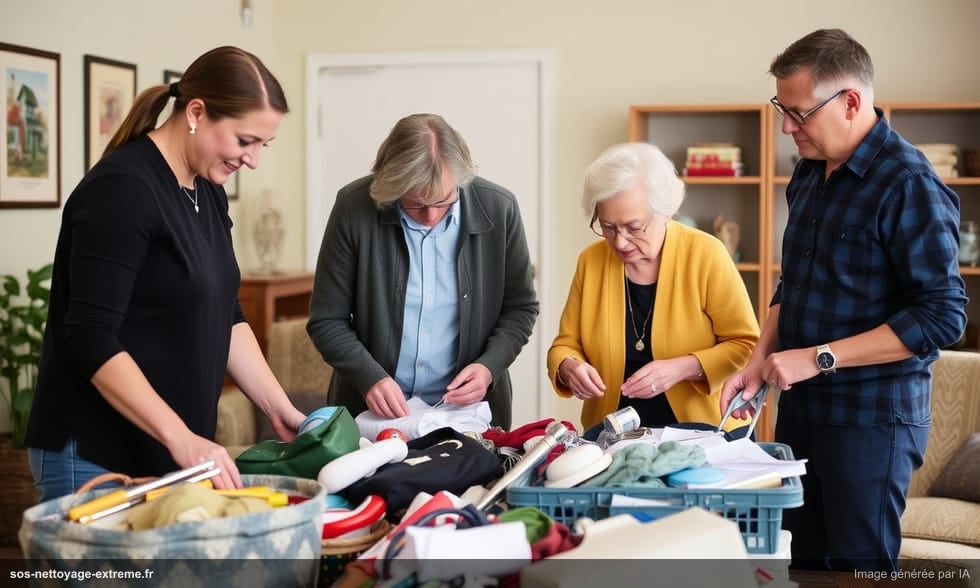 Débarras de maison de retraite : accompagnement et tri