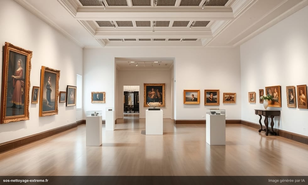 Débarras de galerie d'art ou salle de vente après fermeture