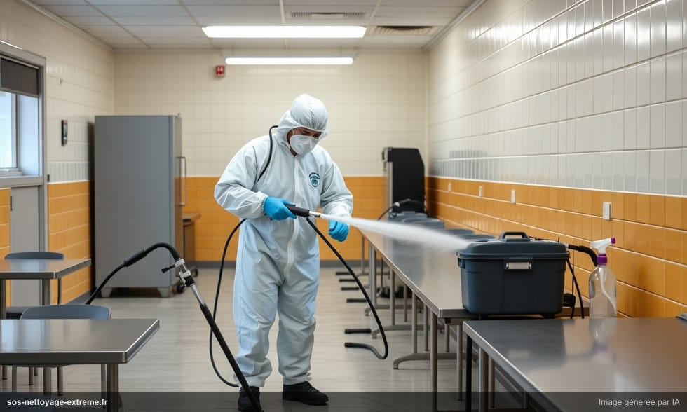 Désinfection après gastro-entérite en collectivité