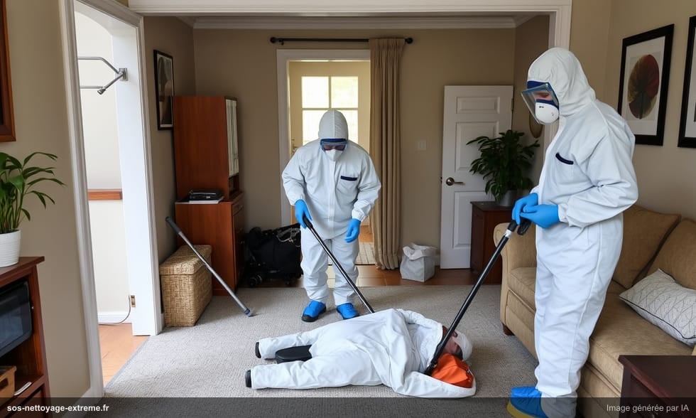 Nettoyage après décès par mort naturelle : protocole détaillé