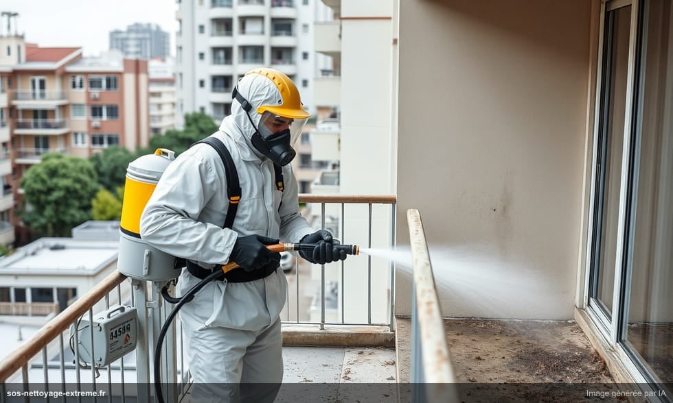 Nettoyage balcon et terrasse : fientes de pigeons