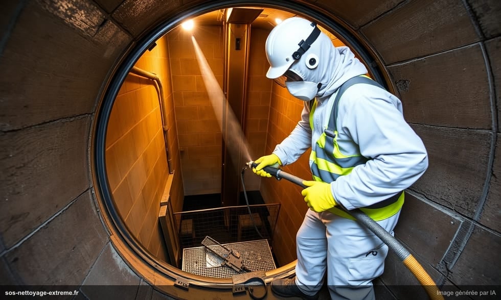 Nettoyage de cage d'ascenseur et fosse de machine