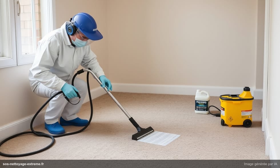 Nettoyage après infestation d'acariens du sol (tyroglyphes)