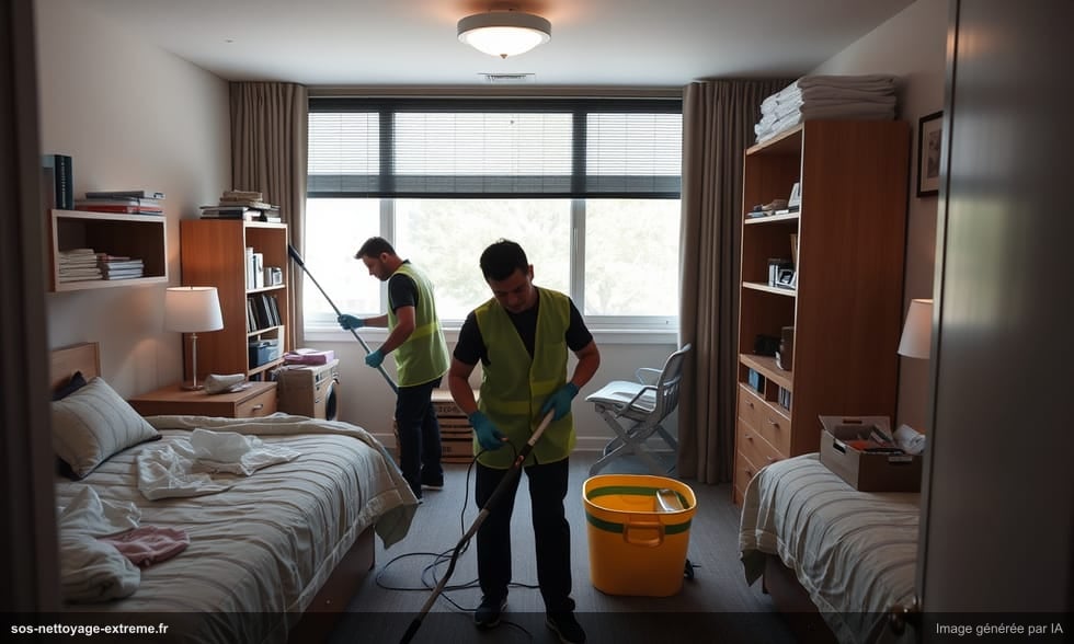 Logements étudiants : nettoyage extrême avant la rentrée