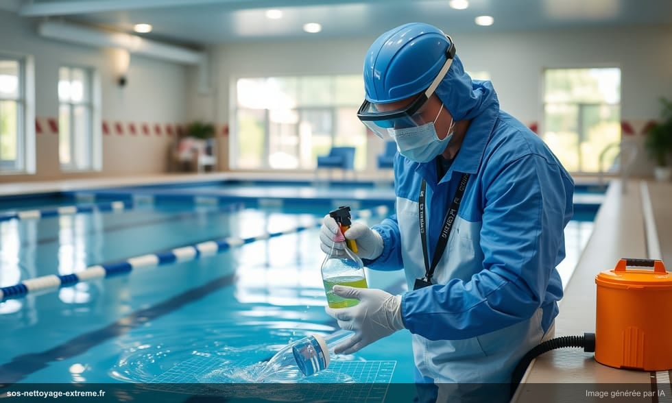 Nettoyage de piscine contaminée : protocole professionnel