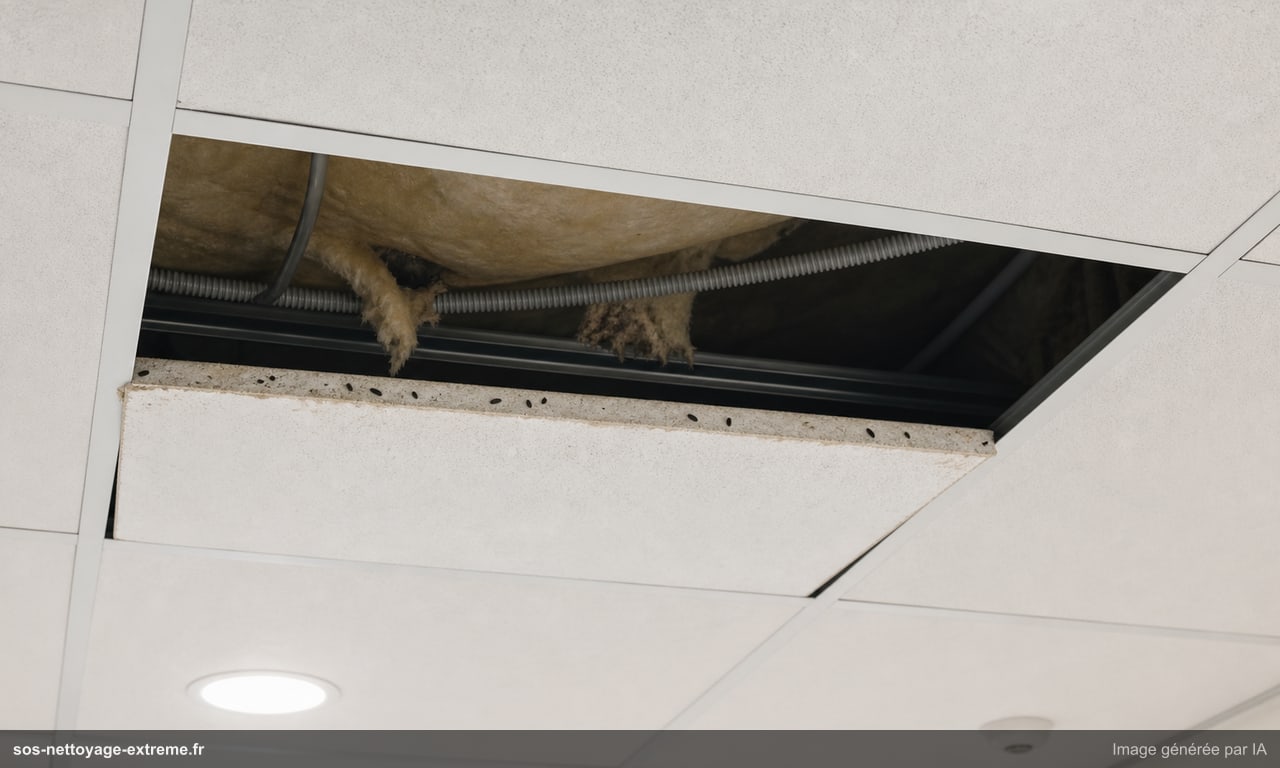 Rats dans un faux plafond : signes et précautions