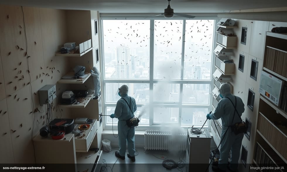 Traitement des cafards dans un immeuble entier