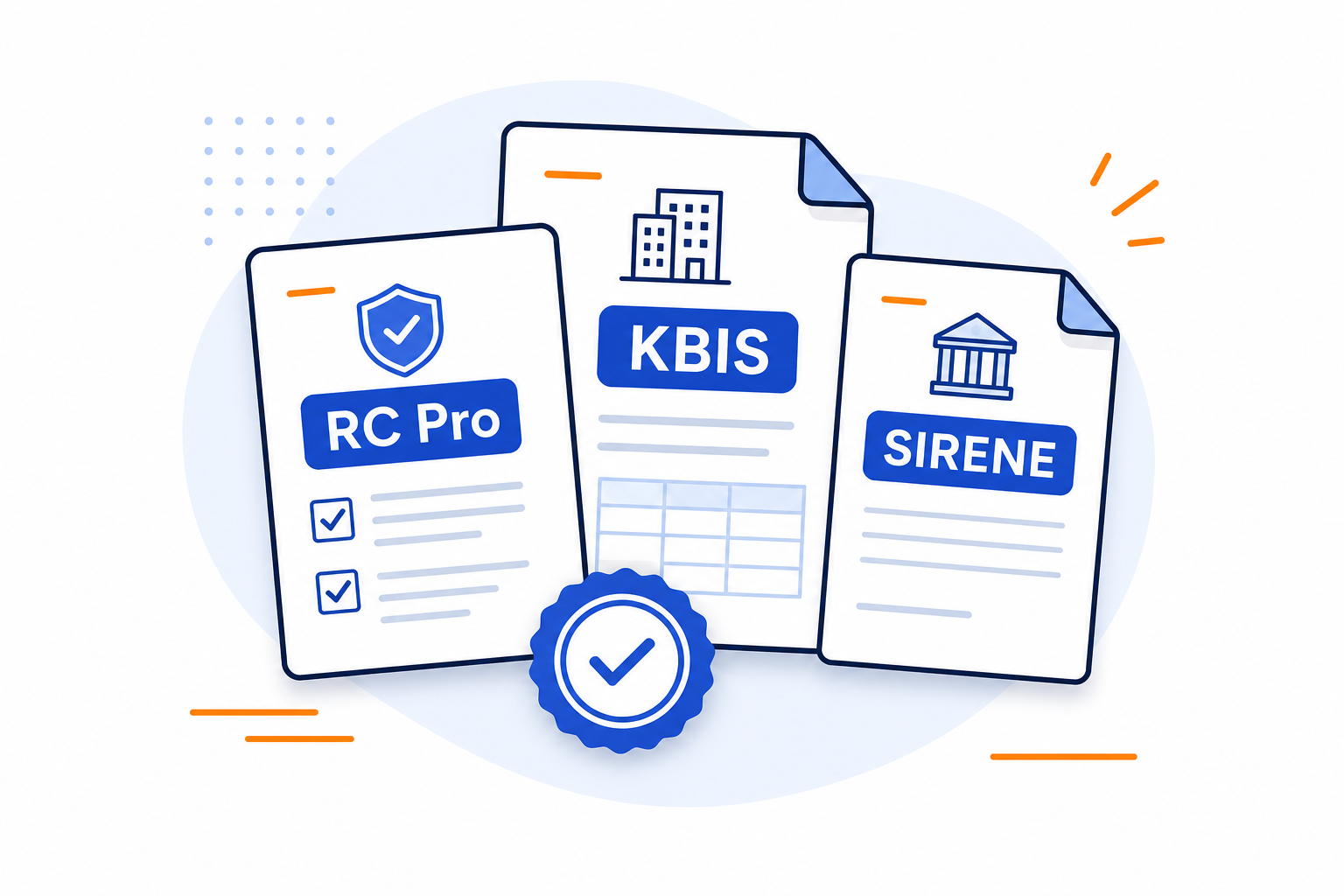 Documents RC Pro, KBIS et SIRENE requis pour activer le référencement prestataire