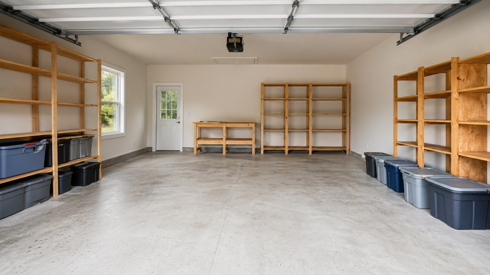 Illustration d’un garage dégagé après débarras en France