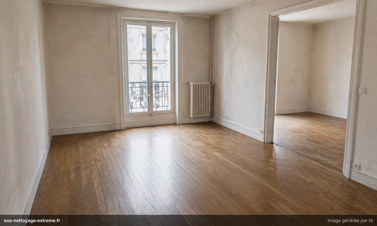 Illustration d’un logement ou local dégagé après débarras en France