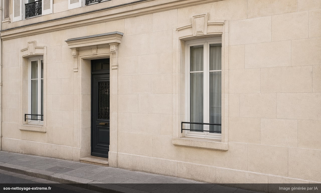 Illustration d’une façade rafraîchie après nettoyage en France