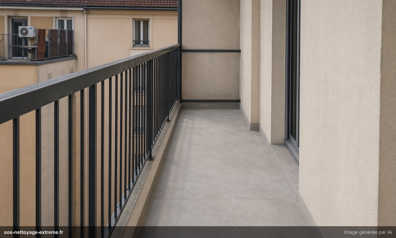 Illustration d’un accès rendu propre après nettoyage de fientes de pigeons en France