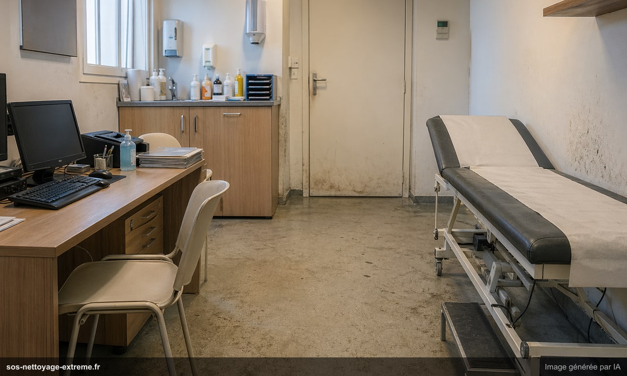 Illustration de locaux médicaux à assainir en France
