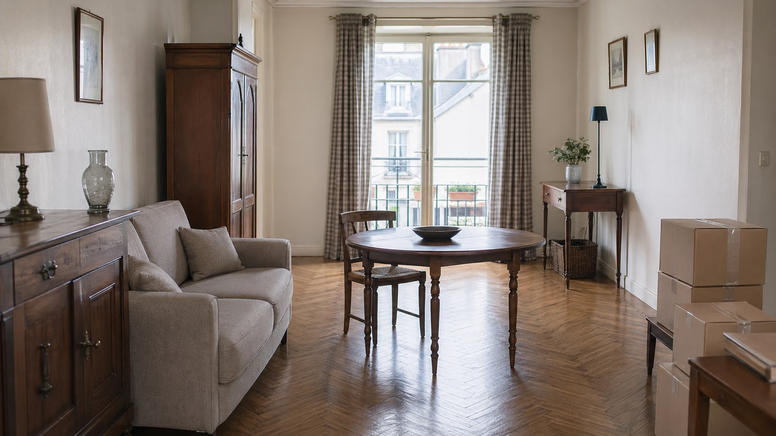 Illustration d’un logement réorganisé après nettoyage syllogomanie en France