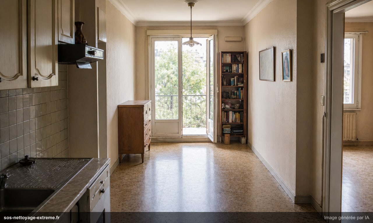 Illustration d’un logement rendu exploitable après nettoyage Diogène en France