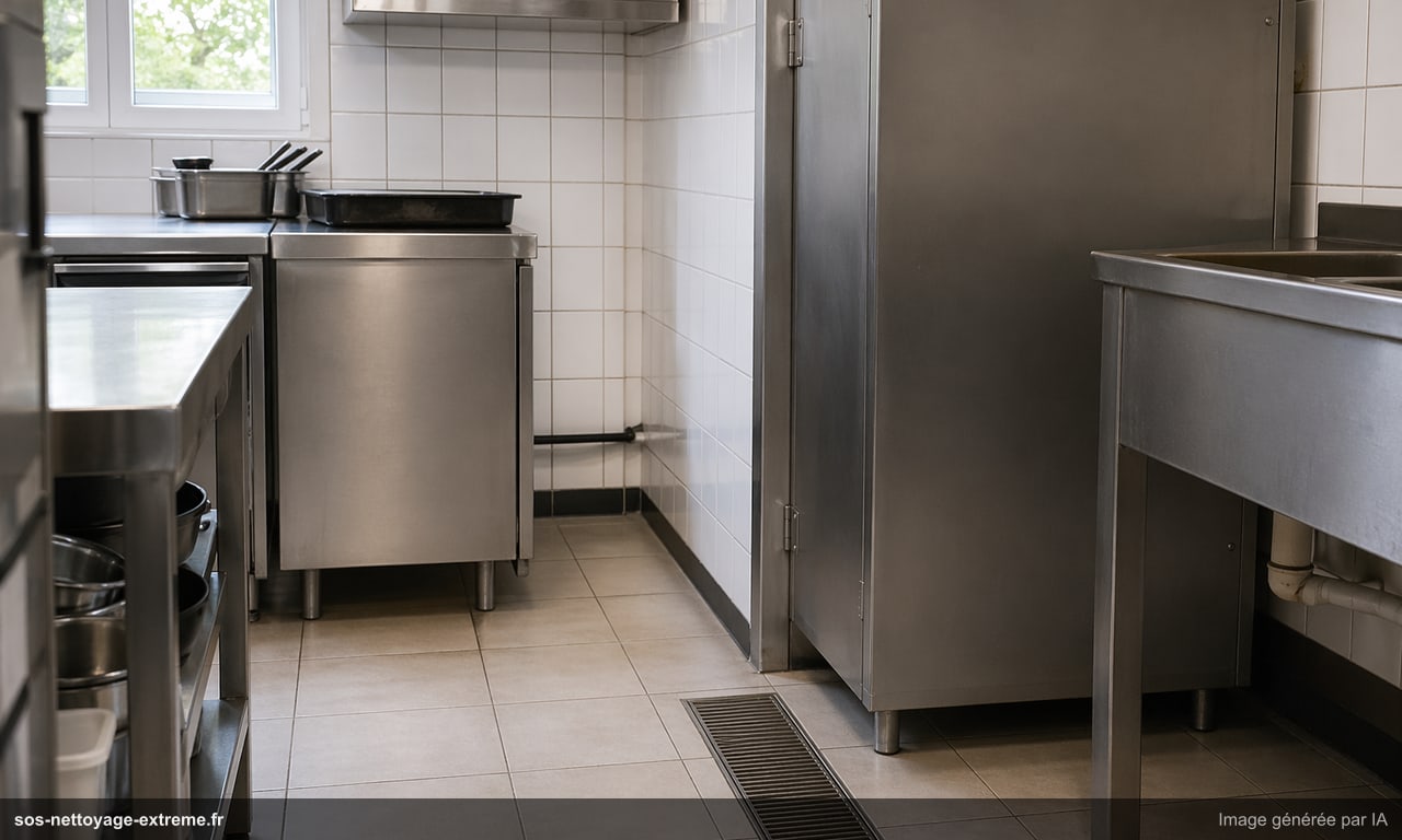 Illustration d’une cuisine stabilisée après traitement contre les cafards en France