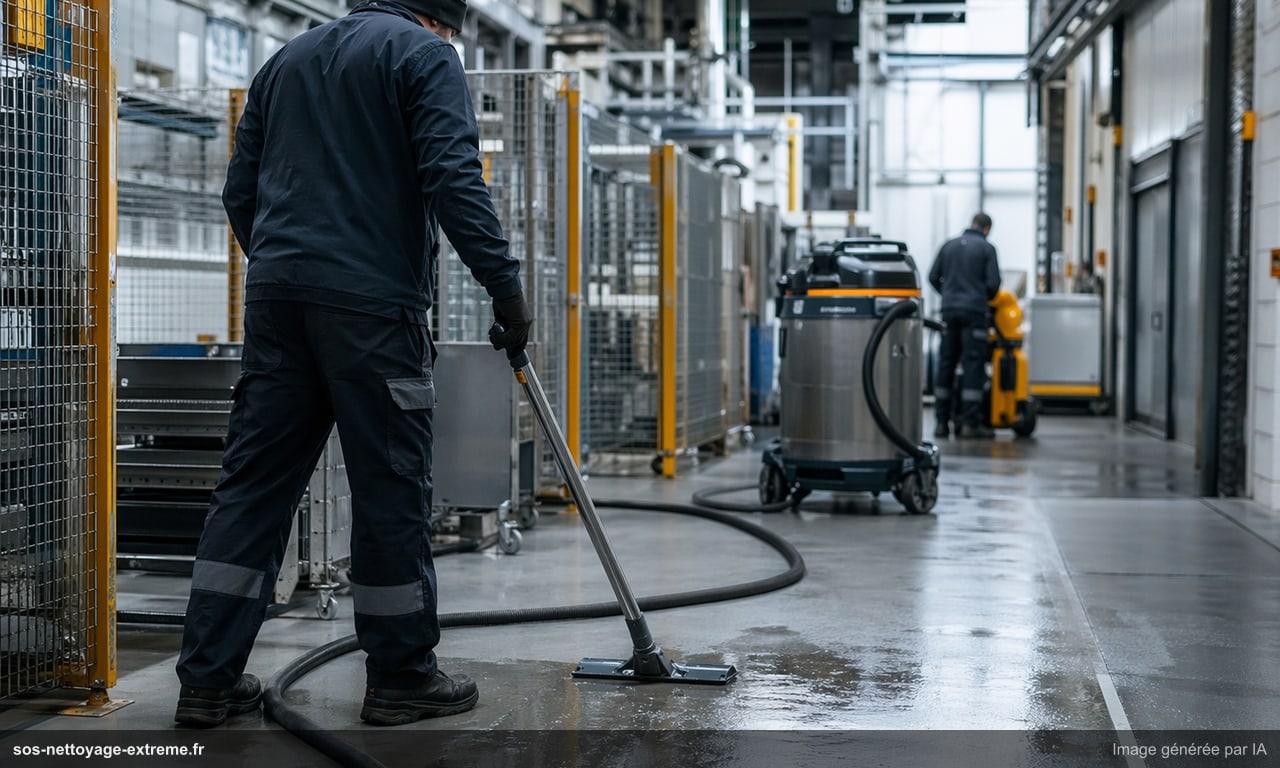 Nettoyage industriel professionnel : entrepôts, ateliers, cuisines HACCP